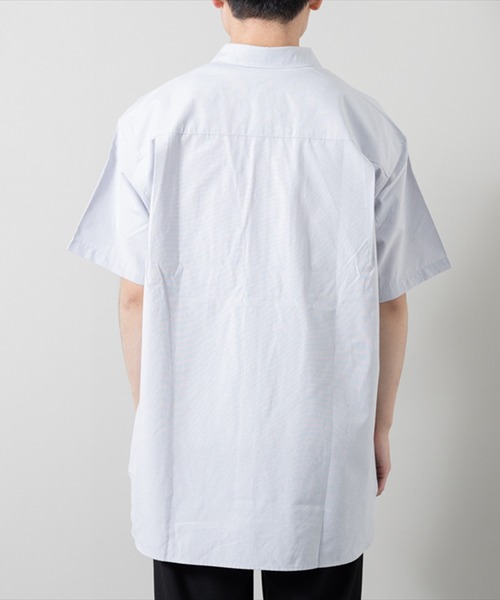 STYLEBLOCK（スタイルブロック）の「オックス半袖シャツ(BIGシルエット)（シャツ/ブラウス・メンズ・ネイビー/ホワイト/ライトグレー・M/L）」の9枚目の写真