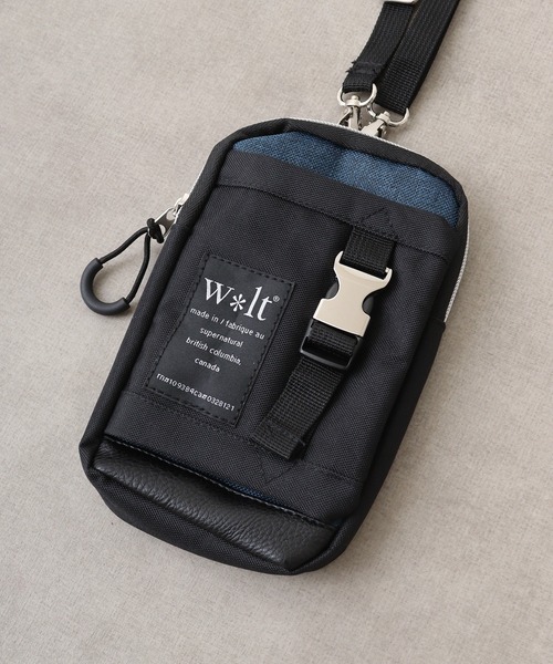 FUNALIVE（ファンアライブ）の「w*lt(ｳｫﾙﾄ) カラビナ付きフラップミニショルダー（ショルダーバッグ・メンズ・ネイビー/ダークグレー/ブラック・FREE）」の18枚目の写真