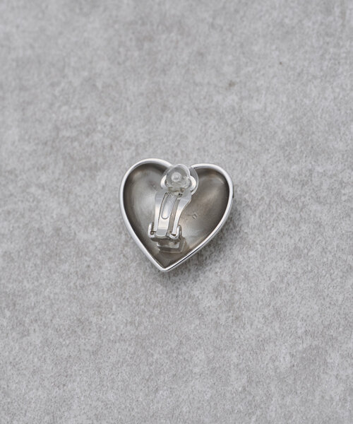 BEARDSLEY（ビアズリー）の「ハート型クリップタイプイヤリング（ピアス（両耳用）・レディース・シルバー・FREE）」の4枚目の写真