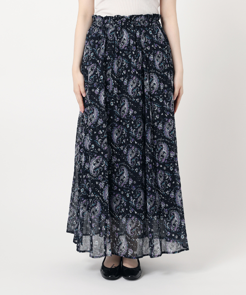 B.C STOCK（ベーセーストック）の「エスニックプリントギャザースカート（スカート・レディース・ネイビー/パープル/レッド/イエロー・FREE）」の18枚目の写真