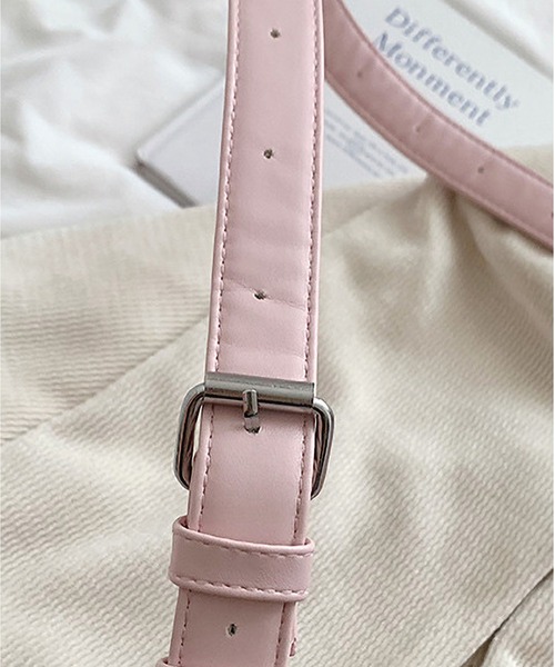 LA VORAGINE（ラ ヴォラジネ）の「紐リボンギャザー　フラップショルダーバッグ（ショルダーバッグ・レディース・ピンク/シルバー/ブラック/アイボリー・FREE）」の10枚目の写真