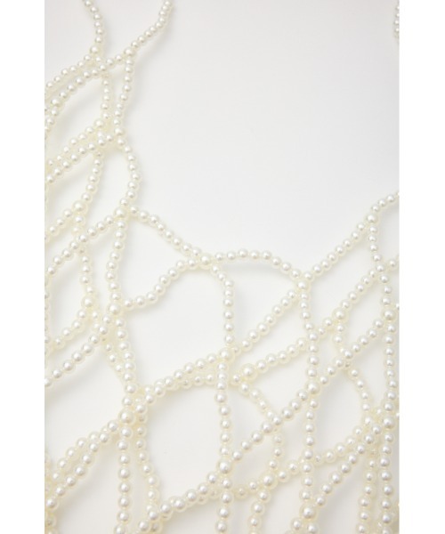 RODEO CROWNS WIDE BOWL（ロデオクラウンズワイドボウル）の「フェイクパールビスチェ（ベスト・レディース・アイボリー・FREE）」の6枚目の写真