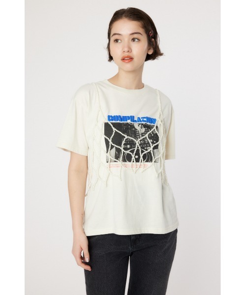 RODEO CROWNS WIDE BOWL（ロデオクラウンズワイドボウル）の「フェイクパールビスチェ（ベスト・レディース・アイボリー・FREE）」の2枚目の写真