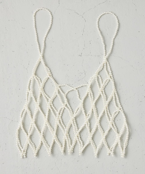 RODEO CROWNS WIDE BOWL（ロデオクラウンズワイドボウル）の「フェイクパールビスチェ（ベスト・レディース・アイボリー・FREE）」の11枚目の写真