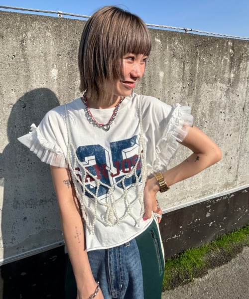 RODEO CROWNS WIDE BOWL（ロデオクラウンズワイドボウル）の「フェイクパールビスチェ（ベスト・レディース・アイボリー・FREE）」の13枚目の写真