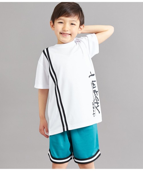 ANAP kids(アナップキッズ)の「速乾スポーティラインビッグTシャツ(Tシャツ/カットソー・キッズ・グリーン/ブラック/ホワイト・110cm/120cm/130cm)」の17枚目の写真