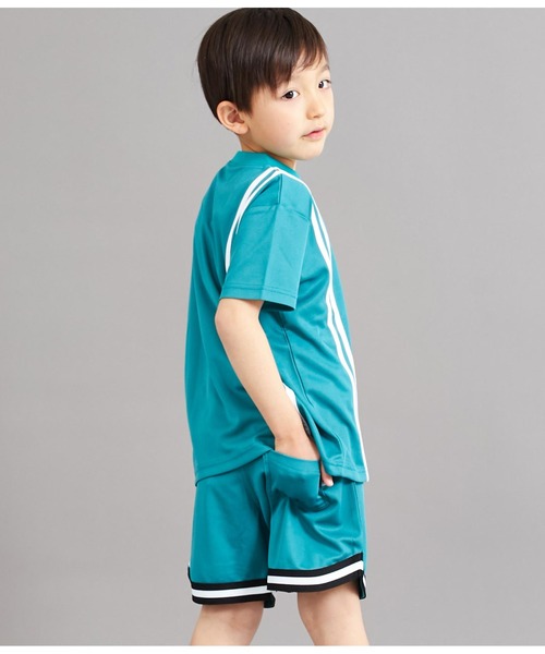ANAP kids(アナップキッズ)の「速乾スポーティラインビッグTシャツ(Tシャツ/カットソー・キッズ・グリーン/ブラック/ホワイト・110cm/120cm/130cm)」の13枚目の写真