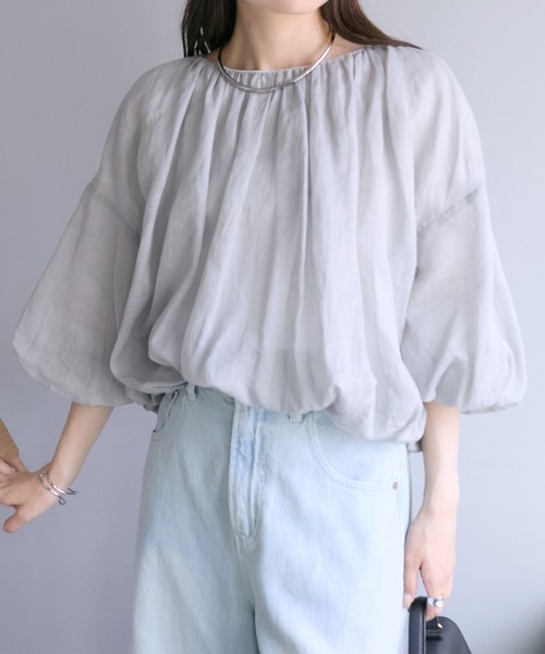 PUAL CE CIN（ピュアルセシン）の「ラミー2WAYブラウス（シャツ