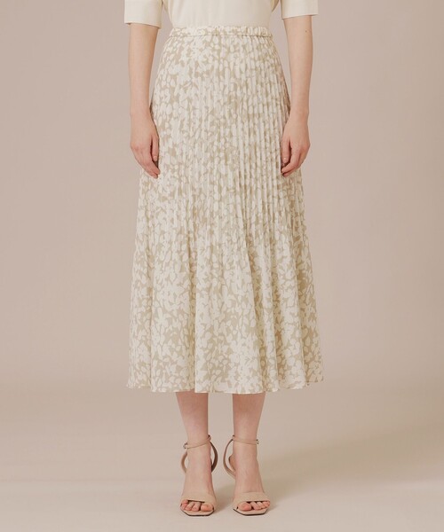 MACKINTOSH LONDON(マッキントッシュ ロンドン)の「【エクラ掲載】シルエットフラワースカート(スカート・レディース・ベージュ/ブラック・38/36)」の6枚目の写真