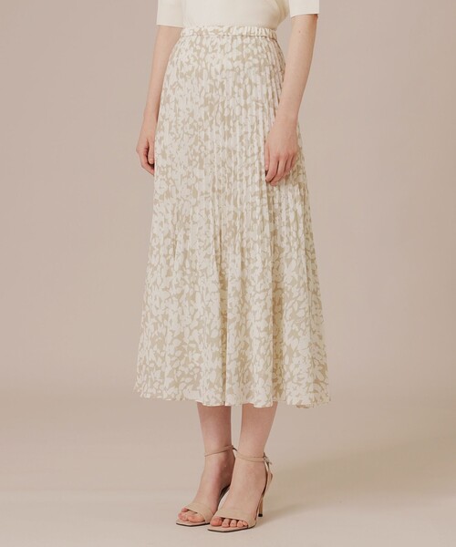 MACKINTOSH LONDON(マッキントッシュ ロンドン)の「【エクラ掲載】シルエットフラワースカート(スカート・レディース・ベージュ/ブラック・38/36)」の7枚目の写真