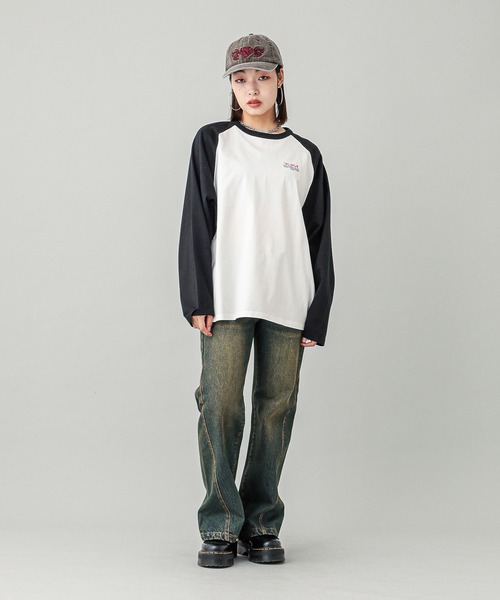 X-girl（エックスガール）の「TRIBAL HEART LOGO 6PANEL CAP（キャップ・レディース・ブラック/ブラウン/パープル・ONE SIZE）」の11枚目の写真