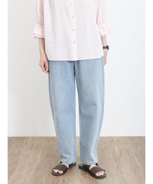 Samansa Mos2（サマンサ モスモス）の「【S/Lサイズ WEB限定】ツイル/ライトオンスデニムカーブパンツ（その他パンツ・レディース・ミント/キナリ/ブルー/ネイビー・M/L/S）」の22枚目の写真