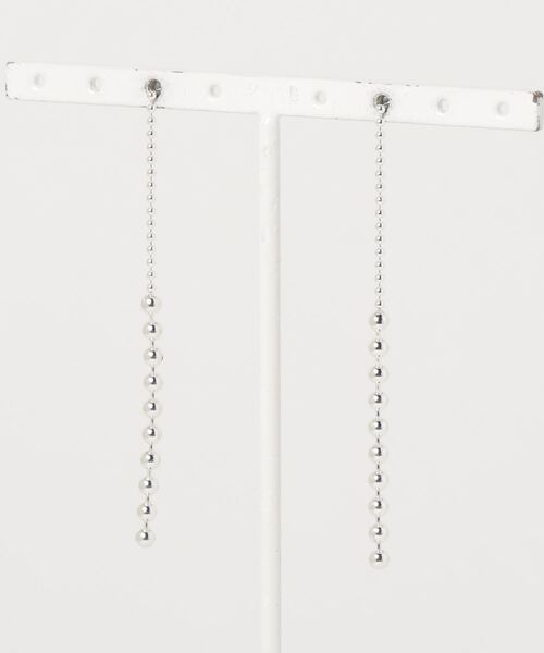 シルバー ボールチェーン キリカエ ピアス（ピアス（両耳用））｜Ray BEAMS（レイビームス）