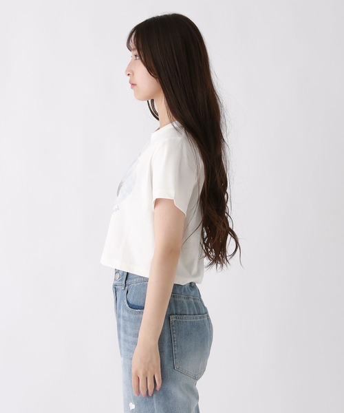 repipi armario(レピピ アルマリオ)の「CATプリントチビT(Tシャツ/カットソー・キッズ・イエロー/ホワイト/サックスブルー・SMALL/MEDIUM/LARGE)」の11枚目の写真