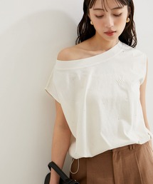 VIS | 【洗える】ホットフィットピグメント加工短丈プルオーバー(Tシャツ/カットソー)