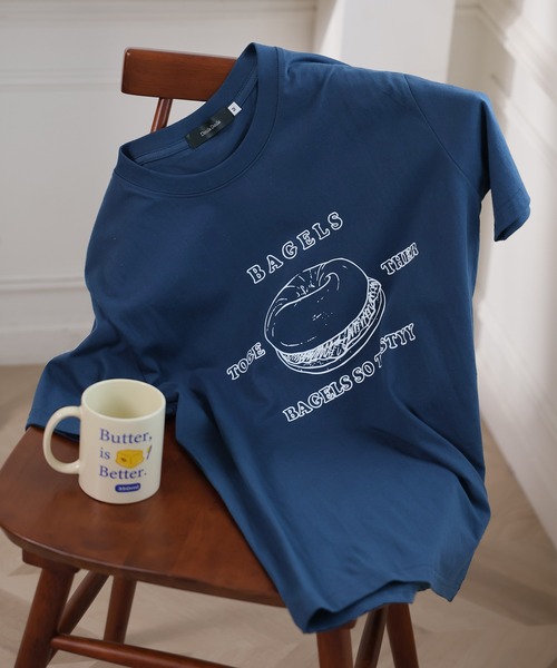 Girly Doll(ガーリードール)の「BAGLEプリントTシャツ(Tシャツ/カットソー・レディース・ホワイト/ネイビー・M/L)」の15枚目の写真