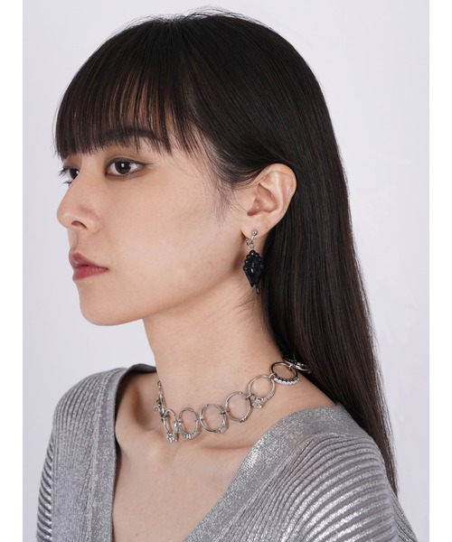 PAMEO POSE(パメオポーズ)の「Melting Pierce(ピアス(両耳用)・レディース・ブラック・FREE)」の3枚目の写真
