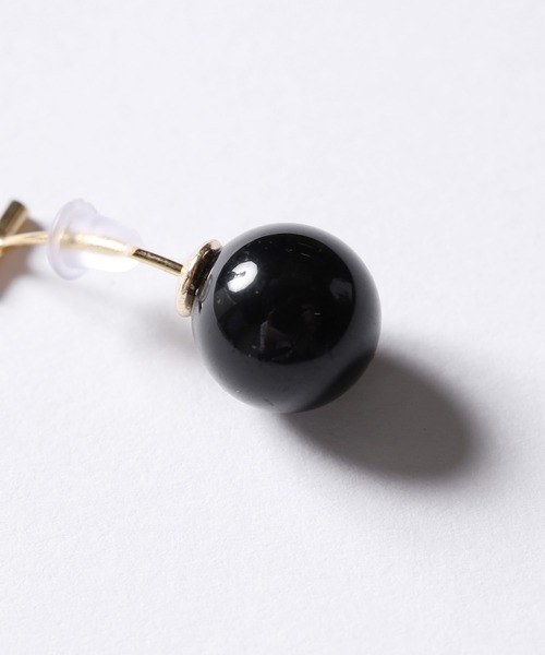 ucalypt(ユーカリプト)の「ucalypt/ユーカリプト Deep Back Drop Earrings イヤリング(イヤリング・レディース・ブラック/ブラウン・FREE)」の5枚目の写真