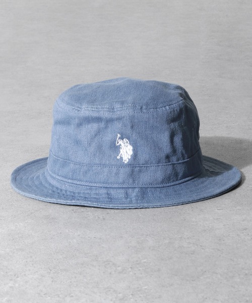 U.S. POLO ASSN.（ユーエスポロアッスン）の「【U.S. POLO ASSN.】 ワンポイント ロゴ刺繍 バケットハット / バケハ（ハット・メンズ・ベージュ/ネイビー/インディゴブルー/オフホワイト/ネイビー系/ブラック/カーキ・FREE）」の7枚目の写真