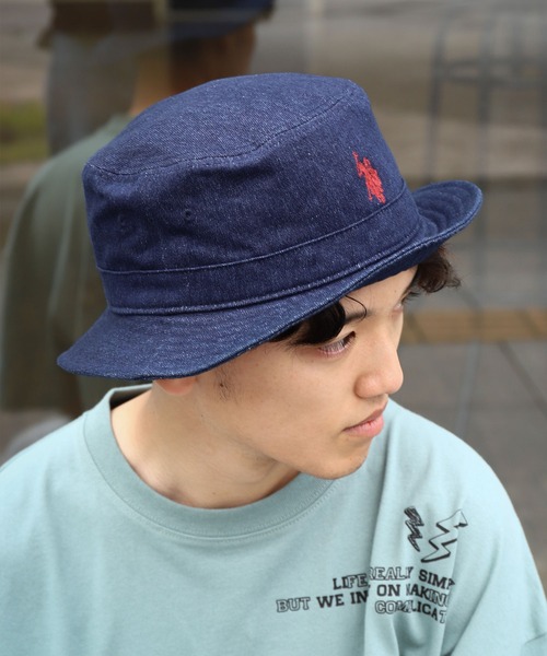 U.S. POLO ASSN.（ユーエスポロアッスン）の「【U.S. POLO ASSN.】 ワンポイント ロゴ刺繍 バケットハット / バケハ（ハット・メンズ・ベージュ/ネイビー/インディゴブルー/オフホワイト/ネイビー系/ブラック/カーキ・FREE）」の21枚目の写真