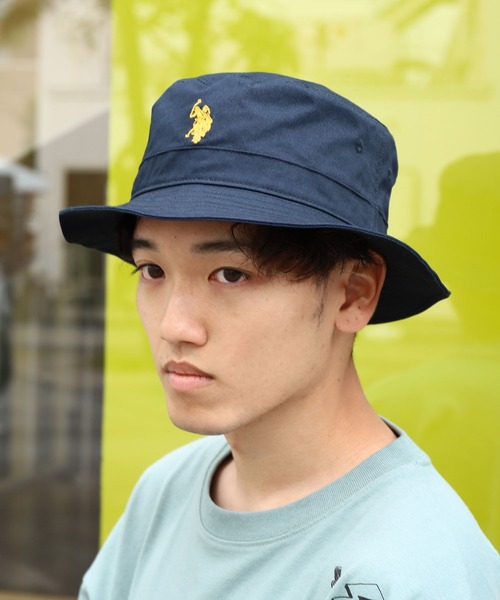 セール】【U.S. POLO ASSN.】 ワンポイント ロゴ刺繍 バケットハット