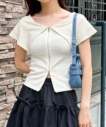 3.3 Field Trip  | 3.3 Field Trip／オフショルジップT(Tシャツ/カットソー)