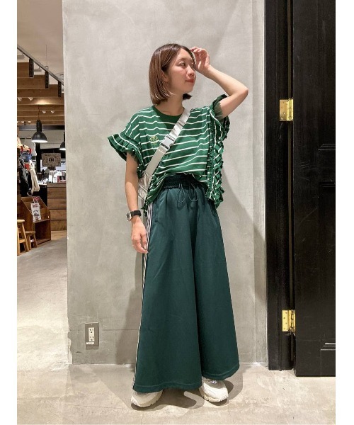 niko and...（ニコアンド）の「チュールフリルボーダープルオーバー（Tシャツ/カットソー・レディース・ブラック/レッド/グリーン・FREE）」の21枚目の写真