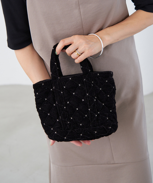 IENA(イエナ)の「MALUS/マリュス 別注 MINI TOTE BAG ミニトートバッグ(トートバッグ・レディース・ブラック/グリーン・FREE)」の3枚目の写真