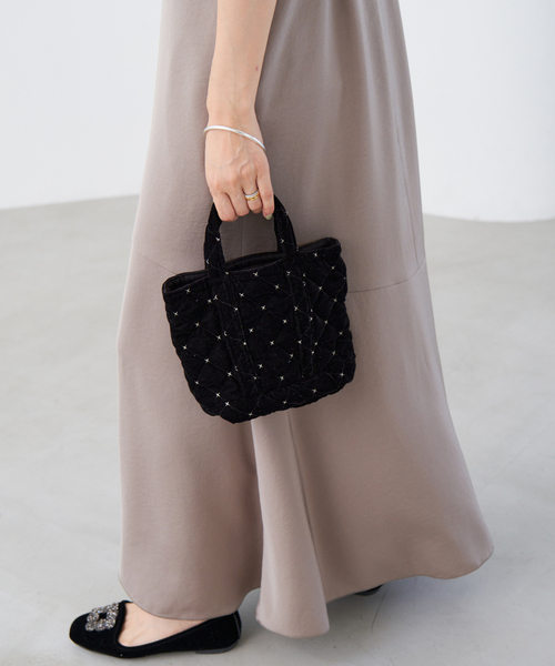 IENA(イエナ)の「MALUS/マリュス 別注 MINI TOTE BAG ミニトートバッグ(トートバッグ・レディース・ブラック/グリーン・FREE)」の4枚目の写真