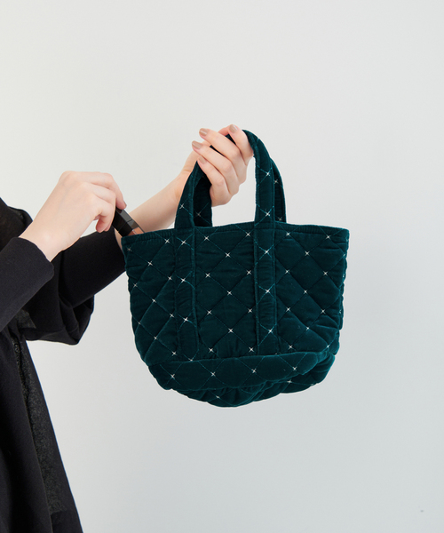 IENA(イエナ)の「MALUS/マリュス 別注 MINI TOTE BAG ミニトートバッグ(トートバッグ・レディース・ブラック/グリーン・FREE)」の7枚目の写真
