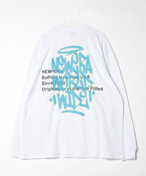 NEW ERA(ニューエラ)の「NEW ERA/ニューエラ ロンT/コットンTee オーバーサイズ バックプリント 14324706/14324708(Tシャツ/カットソー・メンズ・ブラック/モスグリーン/ホワイト・XL/2XL/L/M)」の19枚目の写真