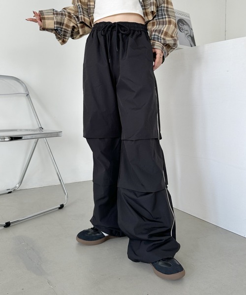 CLEA（クレア）の「サイドラインタック入りスノーパンツ（その他パンツ・レディース・ピンク/チャコールグレー/アイボリー/ブラック・MEDIUM）」の13枚目の写真