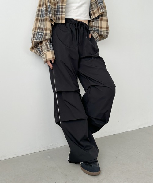 CLEA（クレア）の「サイドラインタック入りスノーパンツ（その他パンツ・レディース・ピンク/チャコールグレー/アイボリー/ブラック・MEDIUM）」の14枚目の写真