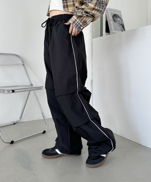 CLEA（クレア）の「サイドラインタック入りスノーパンツ（その他パンツ・レディース・ピンク/チャコールグレー/アイボリー/ブラック・MEDIUM）」の15枚目の写真