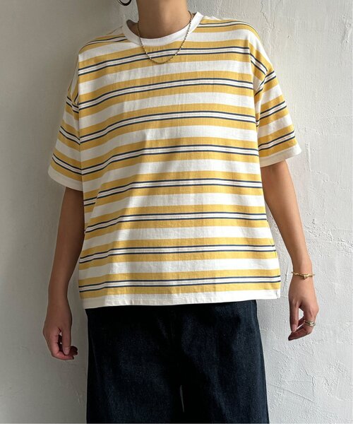 LBC（エルビーシー）の「マルチボーダーTee（Tシャツ/カットソー・レディース・イエロー/ブルー・M）」の15枚目の写真