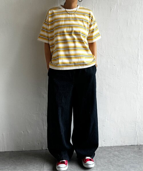 LBC（エルビーシー）の「マルチボーダーTee（Tシャツ/カットソー・レディース・イエロー/ブルー・M）」の14枚目の写真