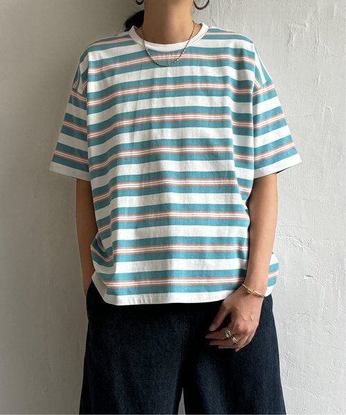 LBC（エルビーシー）の「マルチボーダーTee（Tシャツ/カットソー・レディース・イエロー/ブルー・M）」の12枚目の写真