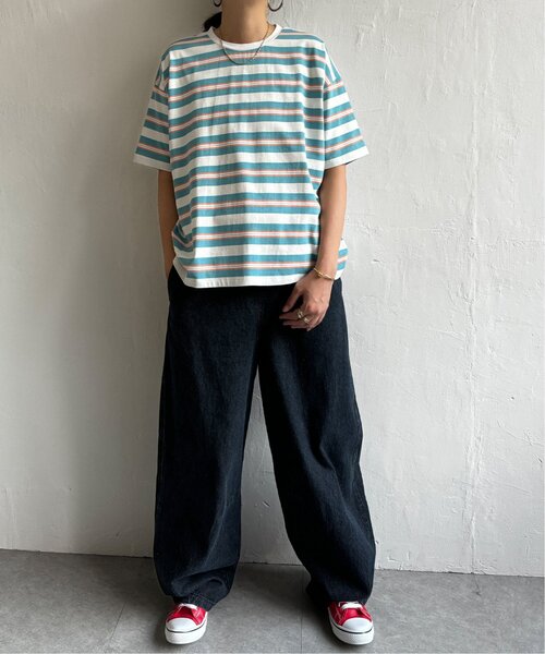 LBC（エルビーシー）の「マルチボーダーTee（Tシャツ/カットソー・レディース・イエロー/ブルー・M）」の11枚目の写真
