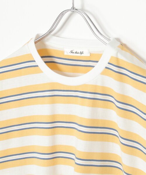 LBC（エルビーシー）の「マルチボーダーTee（Tシャツ/カットソー・レディース・イエロー/ブルー・M）」の8枚目の写真
