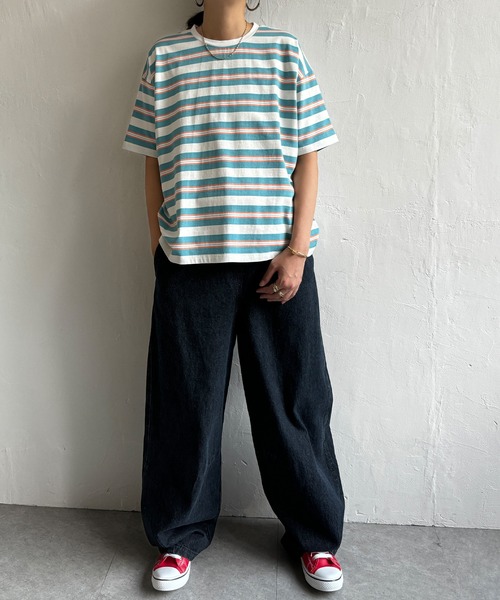 LBC（エルビーシー）の「マルチボーダーTee（Tシャツ/カットソー・レディース・イエロー/ブルー・M）」の21枚目の写真