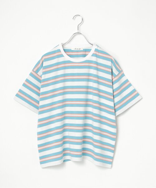 LBC（エルビーシー）の「マルチボーダーTee（Tシャツ/カットソー・レディース・イエロー/ブルー・M）」の18枚目の写真
