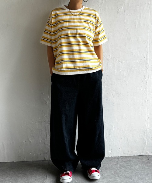 LBC（エルビーシー）の「マルチボーダーTee（Tシャツ/カットソー・レディース・イエロー/ブルー・M）」の19枚目の写真