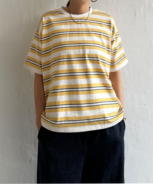 LBC（エルビーシー）の「マルチボーダーTee（Tシャツ/カットソー・レディース・イエロー/ブルー・M）」の22枚目の写真