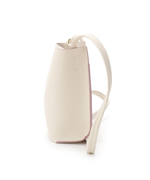 SHOO・LA・RUE（シューラルー）の「合皮ポシェット（ショルダーバッグ・キッズ・アイボリー/ピンク・00）」の4枚目の写真