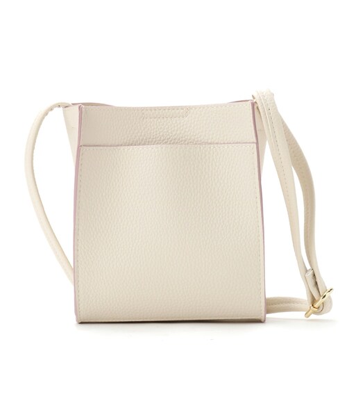 SHOO・LA・RUE（シューラルー）の「合皮ポシェット（ショルダーバッグ・キッズ・アイボリー/ピンク・00）」の5枚目の写真