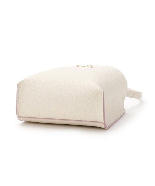 SHOO・LA・RUE（シューラルー）の「合皮ポシェット（ショルダーバッグ・キッズ・アイボリー/ピンク・00）」の6枚目の写真