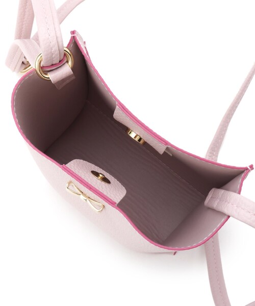 SHOO・LA・RUE（シューラルー）の「合皮ポシェット（ショルダーバッグ・キッズ・アイボリー/ピンク・00）」の8枚目の写真