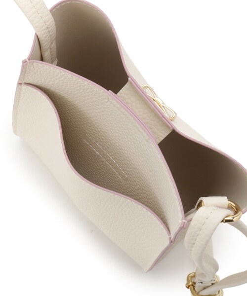 SHOO・LA・RUE（シューラルー）の「合皮ポシェット（ショルダーバッグ・キッズ・アイボリー/ピンク・00）」の10枚目の写真