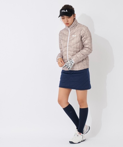 FILA GOLF(フィラゴルフ )の「撥水ハイブリッドダウンブルゾン(ダウンジャケット/コート・レディース・ブラック/ピンク・MEDIUM/LARGE/X-LARGE)」の13枚目の写真