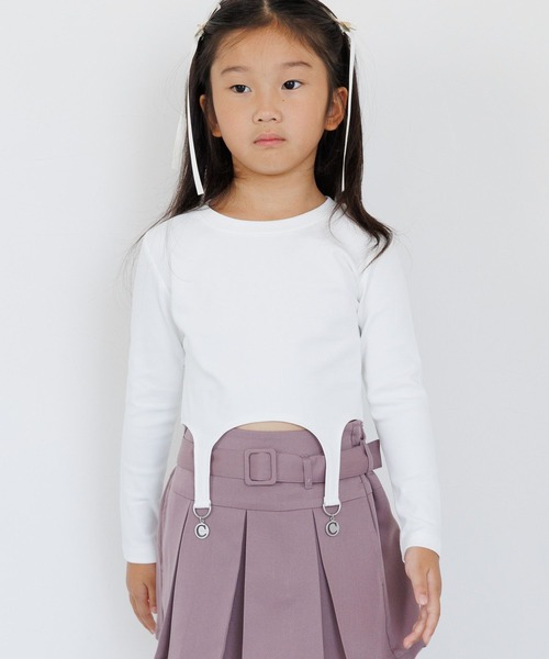 10C REPIPI（ジューシーレピピ）の「【10C REPIPI】HEMスソチャームトップス（Tシャツ/カットソー・キッズ・ブラック/ホワイト・130cm/120cm/110cm）」の5枚目の写真